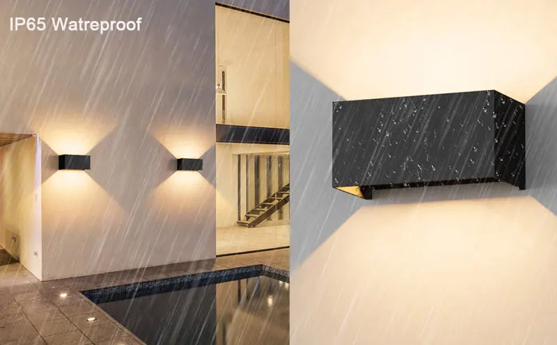 Aluminum Led Outdoor Wall Light Waterproof Porch Garden Lights Indoor Wall Lamp Decor Bedroom Living Room Corridor Stairs Lamps