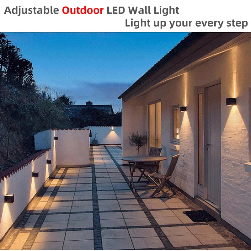 Aluminum Led Outdoor Wall Light Waterproof Porch Garden Lights Indoor Wall Lamp Decor Bedroom Living Room Corridor Stairs Lamps