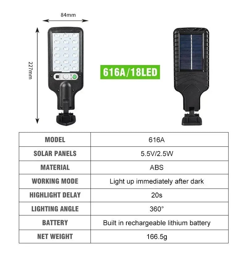 LED Outdoor Solar Lights 30/72/108COB Courtyard Waterproof Wall Lamp Motion Sensor Garden Terrace Garage Door Street Lamp