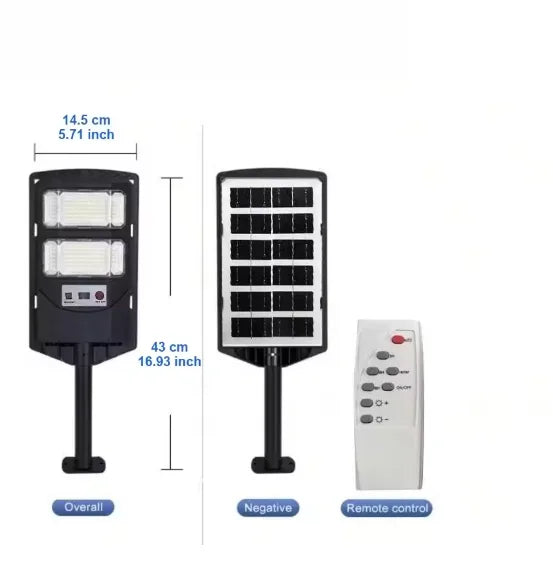 Motion Sensor Solar Street Lamp Ultra Bright External Solar Lamp Yard Garden Lantern