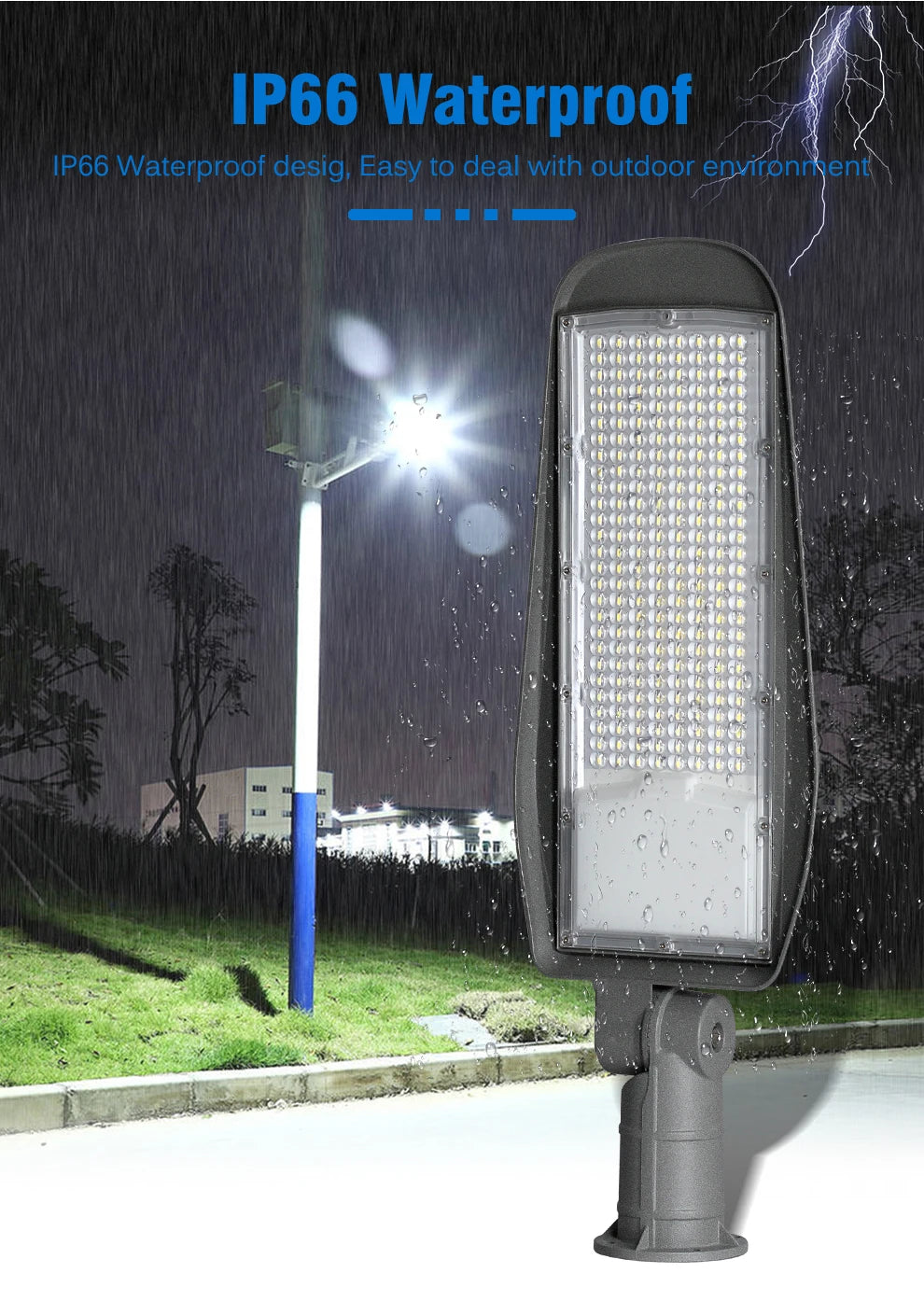 Waterproof Adjustable Lamp Arm LED Street Light for Outdoor