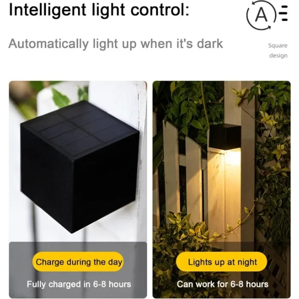 Solar Wall Light with Wide Beam