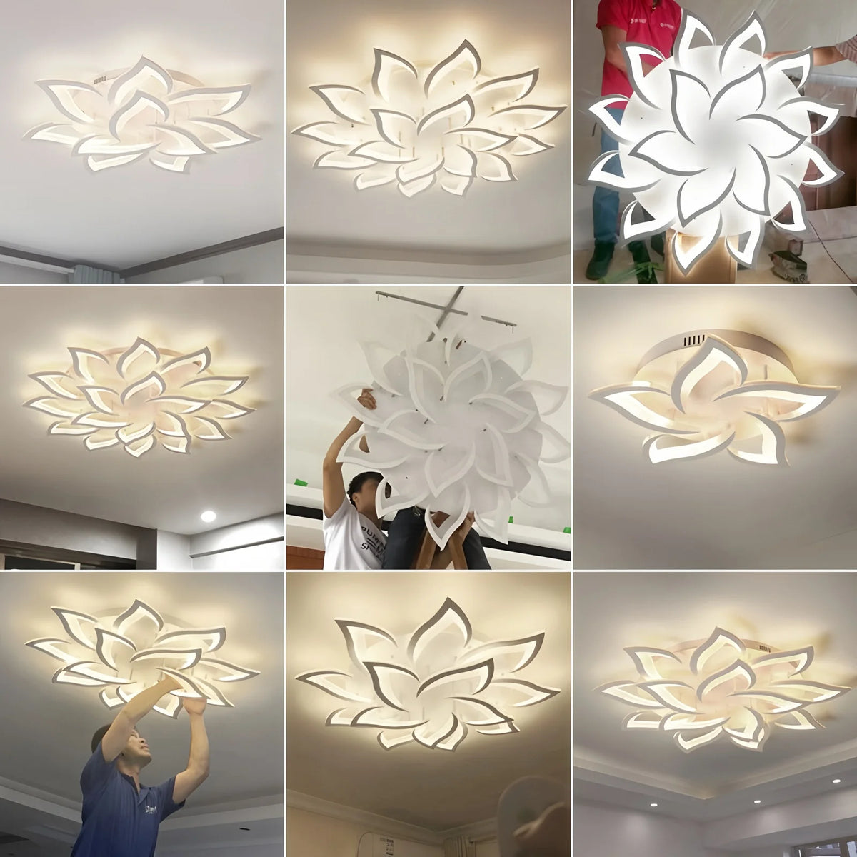 Nordic Ceiling Pendant Lamps Flowers Ceiling Chandeliers Living Room Restaurant Bedroom Decor Modern LED Ceiling Lights Fixture