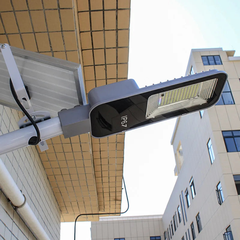 Solar Street Lights Outdoor IP67 Solar Lamp Dusk to Dawn Solar Powered Road Light for Garden/Parking-Lot