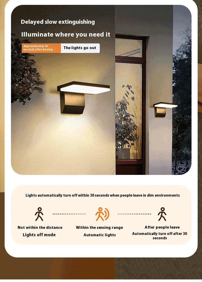 Motion Sensor LED Wall Light