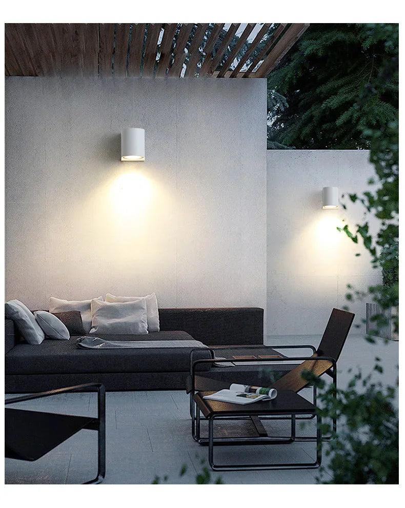 Led Wall Lamp Outdoor Waterproof IP65 Up Down GU10 AC110V 220V Lighting Garden Decoration Wall Lights for Indoor Lighting