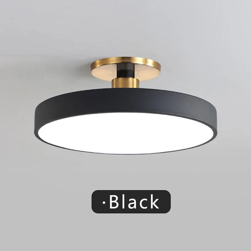Modern LED Ceiling Light Nordic Macaron Circular Pendant Light Children's Room Dining Room Study Room Interior Decoration Light