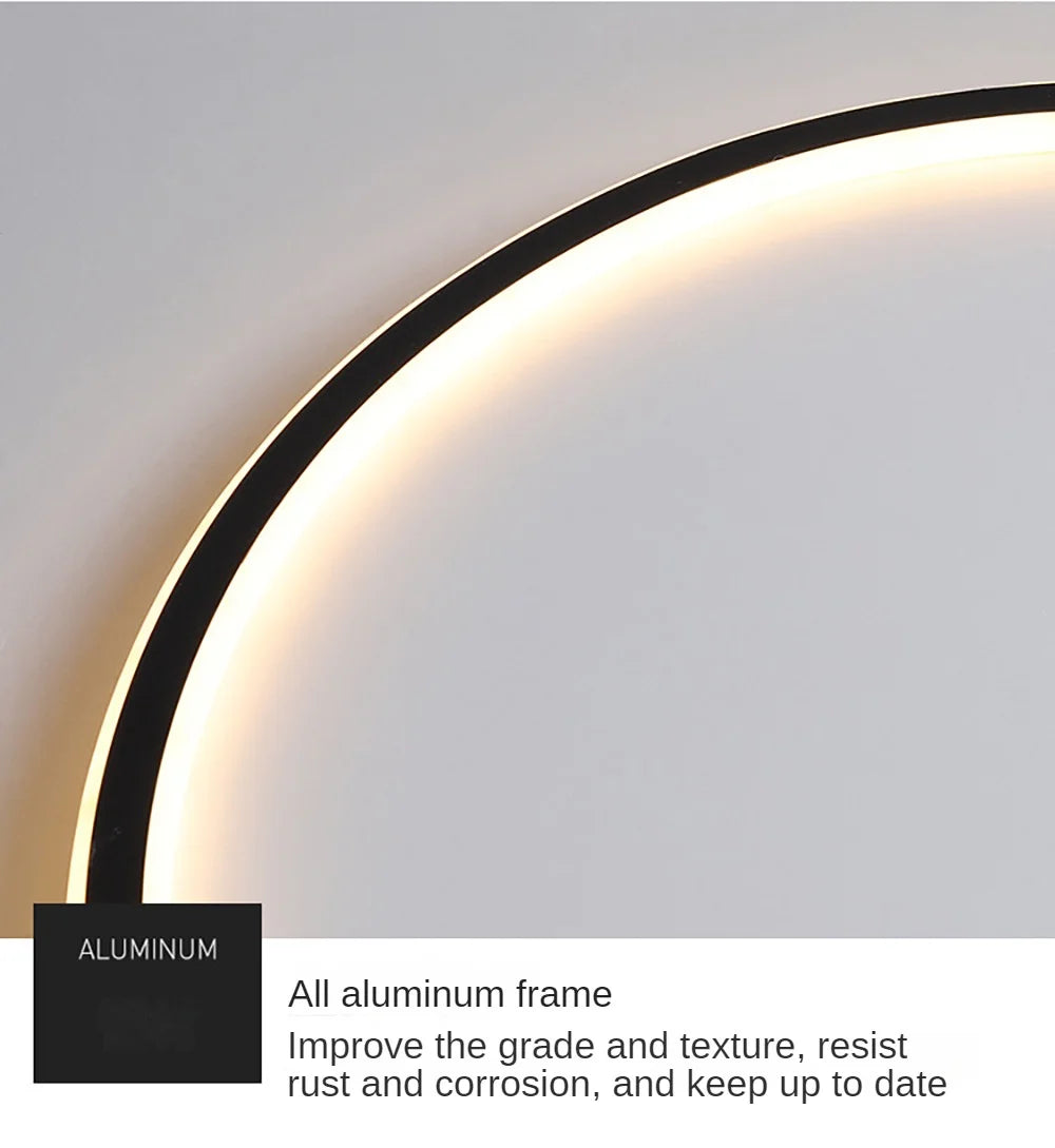 LED Modern Ceiling Light, Living Room, Bedroom, Hallway, Balcony, Circular Light, Pendant Lamp, Indoor Ceiling Lighting Fixture