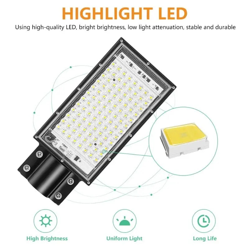 Street Lamp 50W 100W 200W-Flood Light LED Waterproof Wall Lamp 220V Country Spotlight LED Street Light Outdoor Light