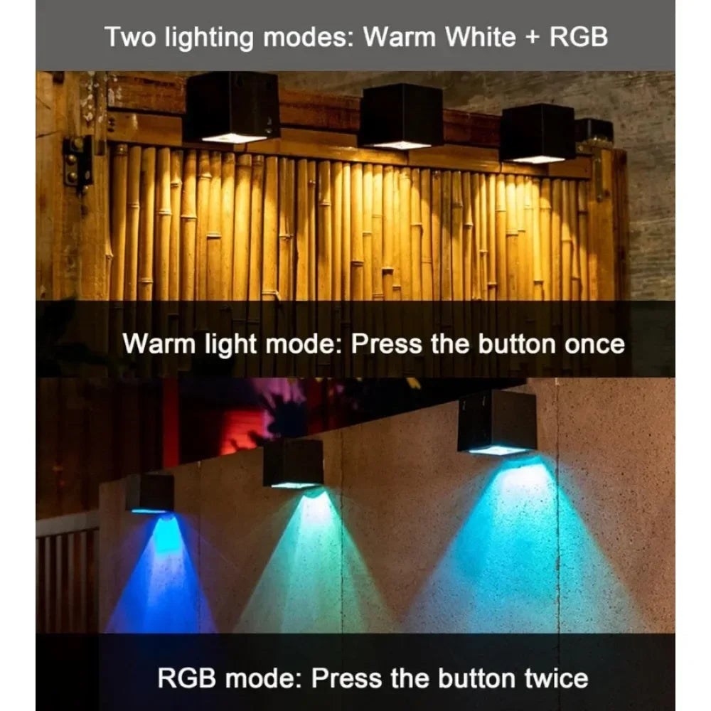 Solar Wall Light with Wide Beam