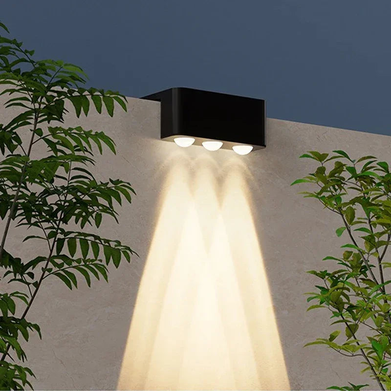 1/2/4PCS Solar Wall Lights Outdoor Waterproof Garden Step Lighting for Yard Fence Stair Pathway Decoration Outside Solar Lights