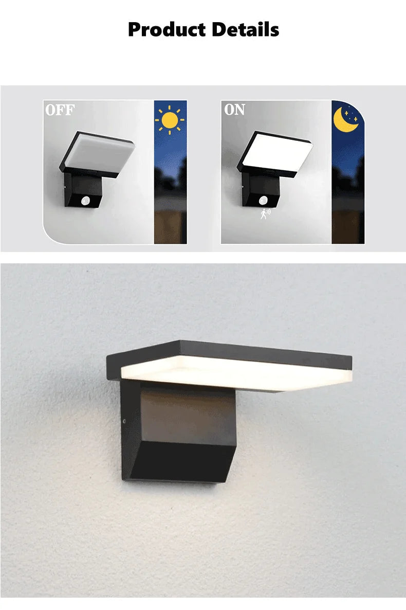 Motion Sensor LED Wall Light