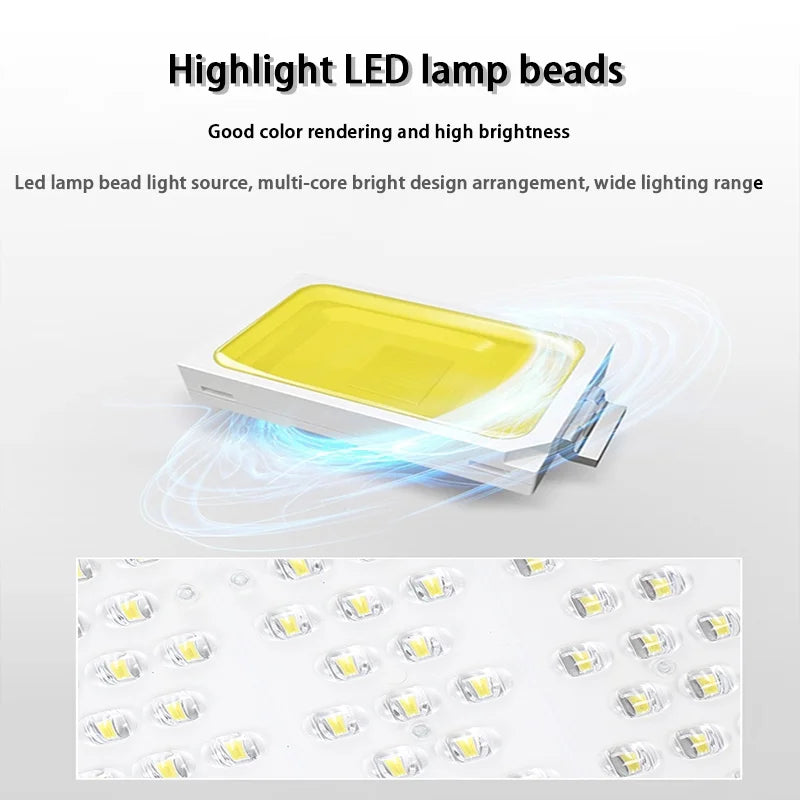 Solar Street Lights Outdoor IP67 Solar Lamp Dusk to Dawn Solar Powered Road Light for Garden/Parking-Lot