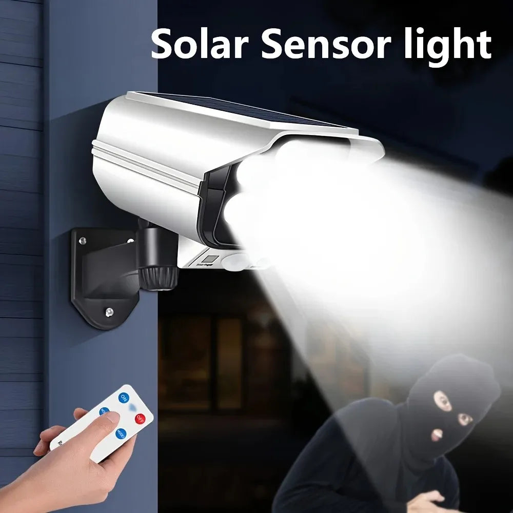 Outdoor Motion Sensor Solar Lights 77LED Solar Motion Sensor LED Light Outdoor Camera Porch Garden Wireless Security Floodlights