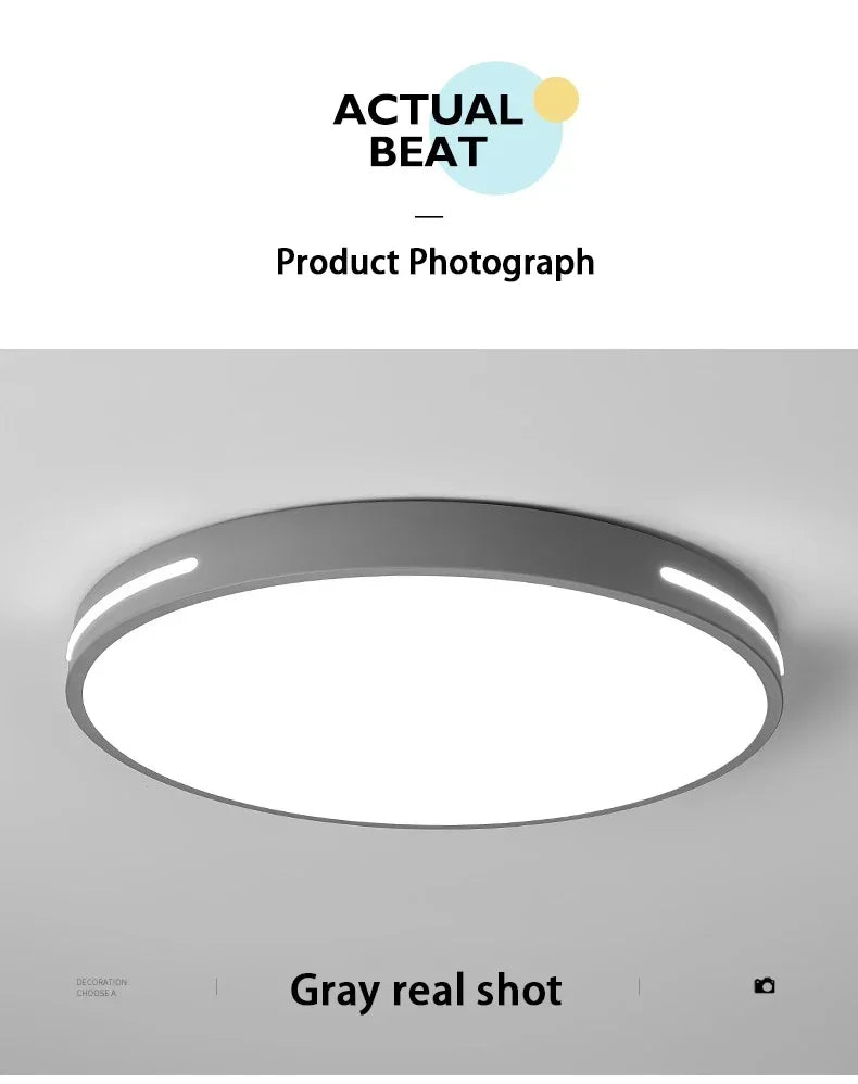 Modern LED Ceiling Lamp Living Room Bedroom Square Round Ceiling Light with Remote Control Dimmable AC 220V Indoor Home Lighting