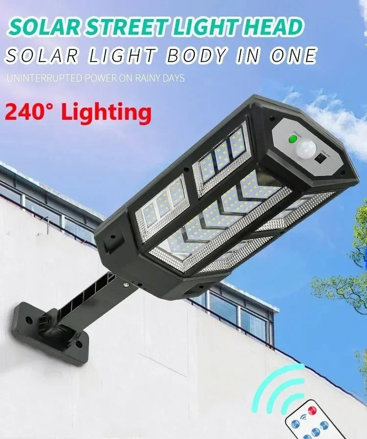Newest Solar LED Light 300000LM Outdoor Solar Lamp Of Motion Sensor 4 Mode Waterproof IP65 Solar Garden Light Street Yard