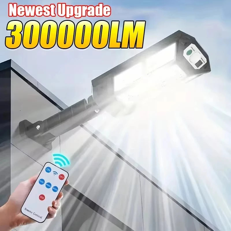Newest Solar LED Light 300000LM Outdoor Solar Lamp Of Motion Sensor 4 Mode Waterproof IP65 Solar Garden Light Street Yard