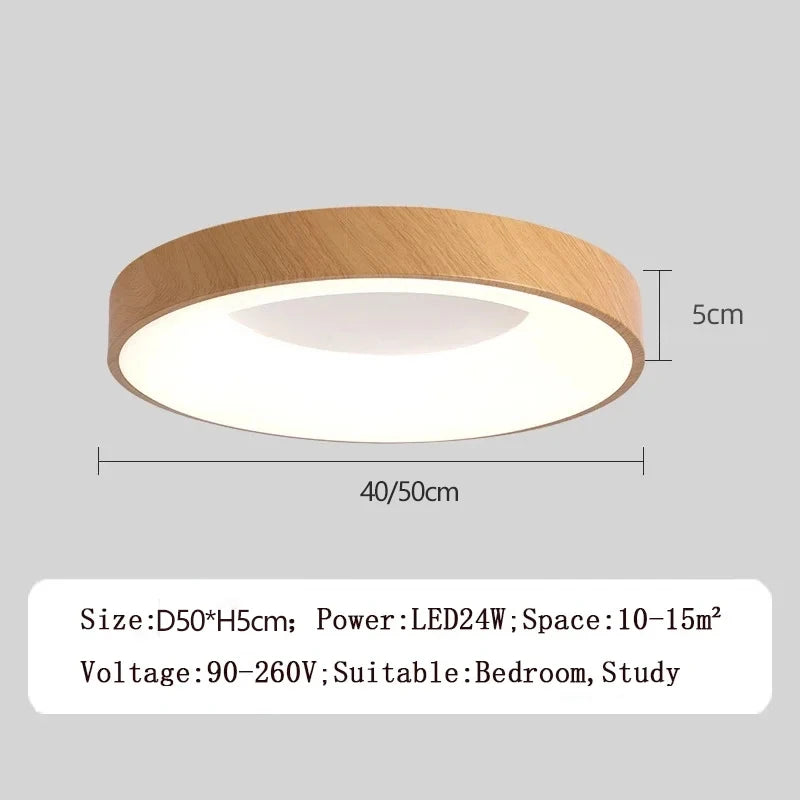 Nordic Ceiling Light Modern LED Simple Lamps For Living Room Bedroom Study Restaurant Home Indoor Round Decor Lighting Fixture