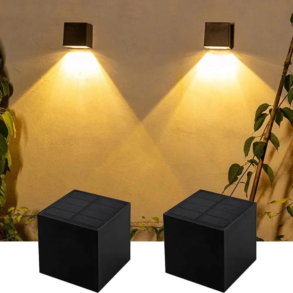 Solar Wall Light with Wide Beam