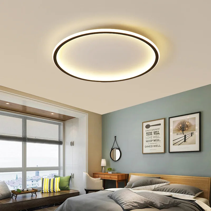 LED Modern Ceiling Light, Living Room, Bedroom, Hallway, Balcony, Circular Light, Pendant Lamp, Indoor Ceiling Lighting Fixture
