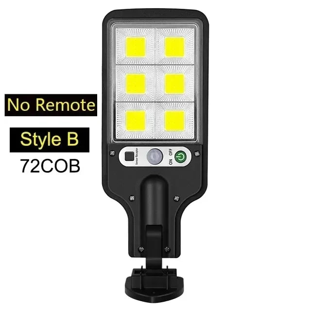 LED Outdoor Solar Lights 30/72/108COB Courtyard Waterproof Wall Lamp Motion Sensor Garden Terrace Garage Door Street Lamp