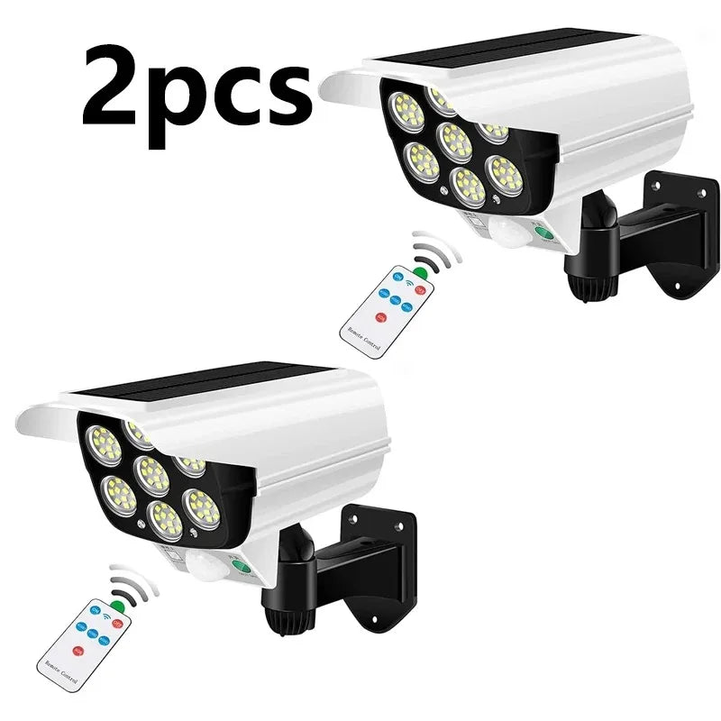 Outdoor Motion Sensor Solar Lights 77LED Solar Motion Sensor LED Light Outdoor Camera Porch Garden Wireless Security Floodlights