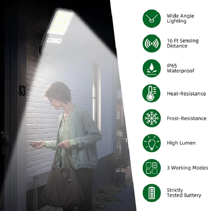 Outdoor Solar Lamp Wall Light with Motion Sensor Solar Energy Garden Street Lights Waterproof Outdoor Solar Lights