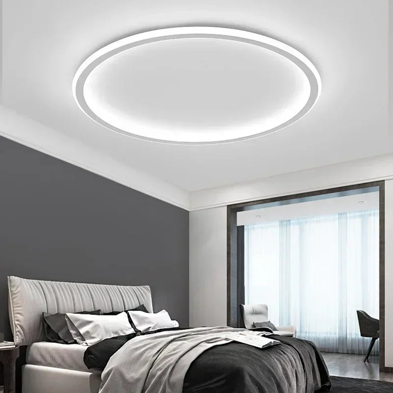 LED Modern Ceiling Light, Living Room, Bedroom, Hallway, Balcony, Circular Light, Pendant Lamp, Indoor Ceiling Lighting Fixture