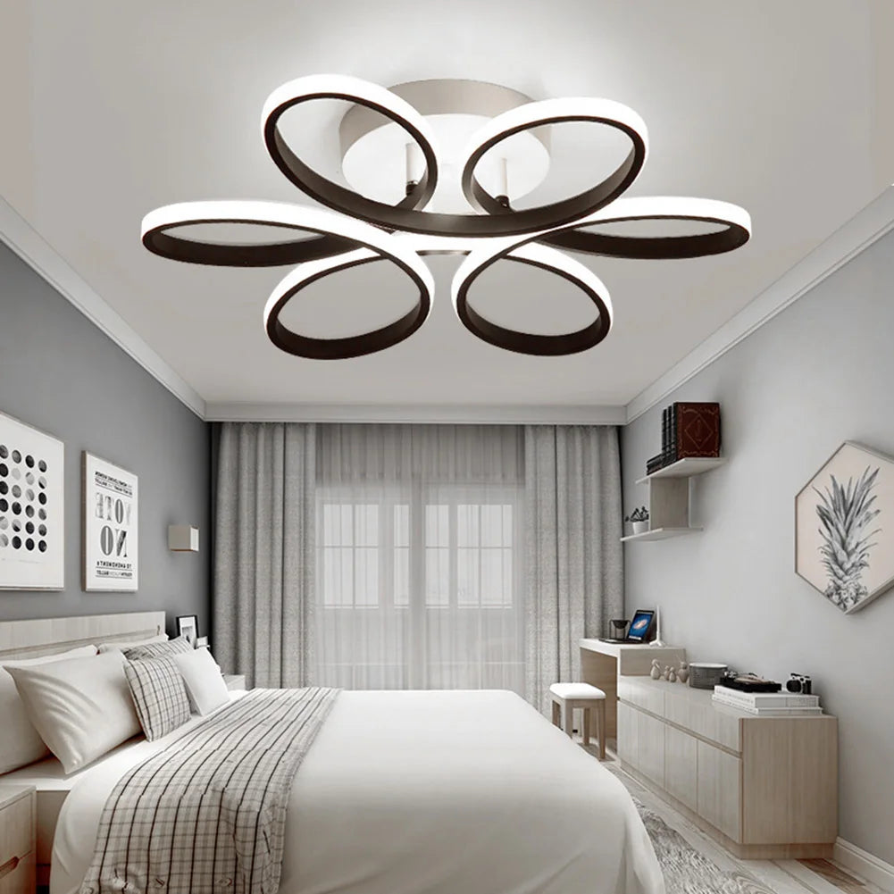LED Ceiling Lamp Three Colors Flush Mount Lamp Modern Style Hallway Balcony Bedroom Living Room Chandelier Home Indoor Lighting