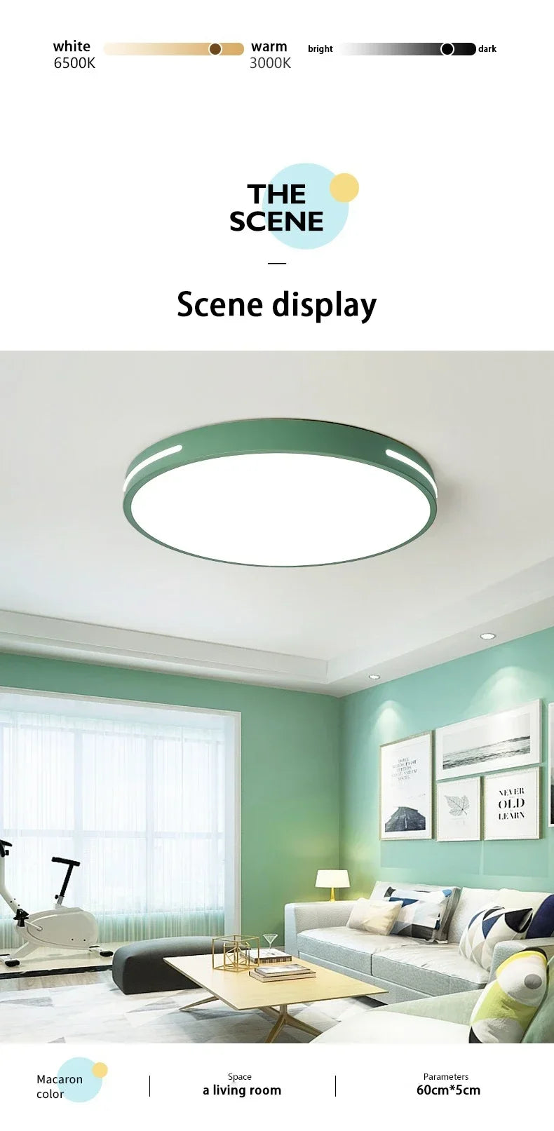 Modern LED Ceiling Lamp Living Room Bedroom Square Round Ceiling Light with Remote Control Dimmable AC 220V Indoor Home Lighting