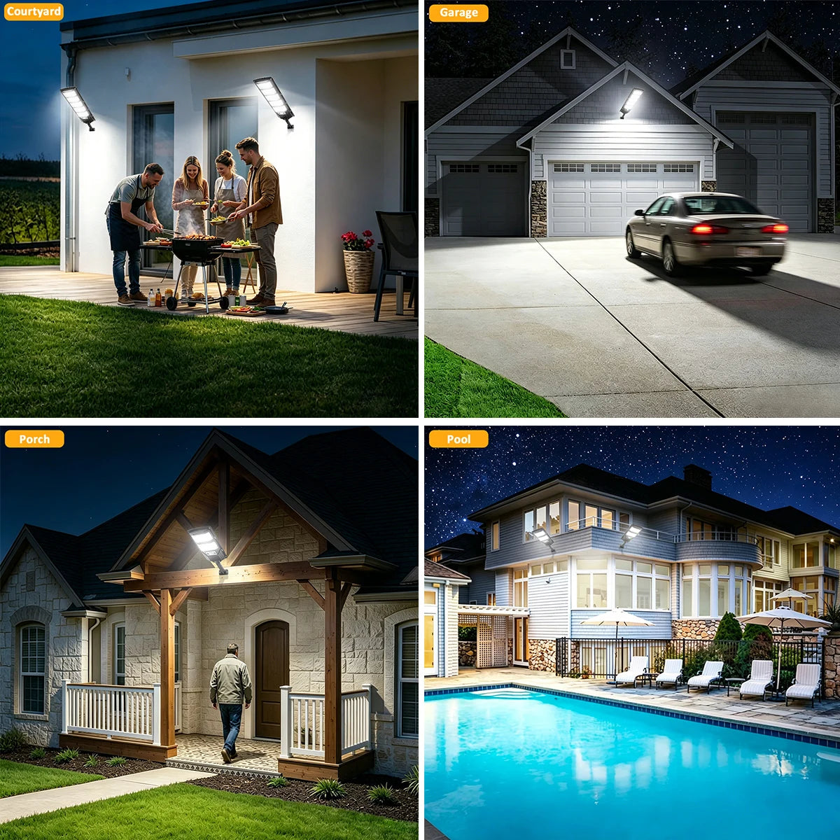 96/240LED Solar Lights Outdoor,IP65 Waterproof Street Lights Outdoor,3 Mode Motion Sensor Auto  Dusk to Dawn Solar Security
