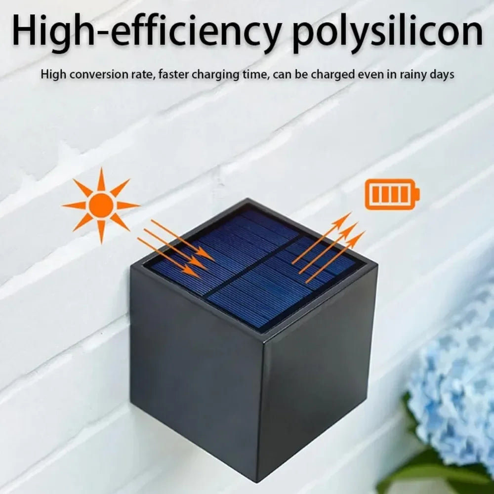 Solar Wall Light with Wide Beam