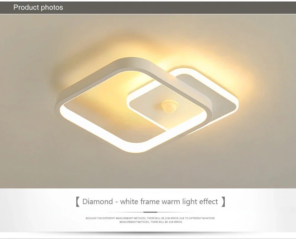 Modern LED Ceiling Lamp For Living Room Bedroom Aisle Corridor  Stairs Ceiling Light Motion Sensor Chandelier Lighting Fixture