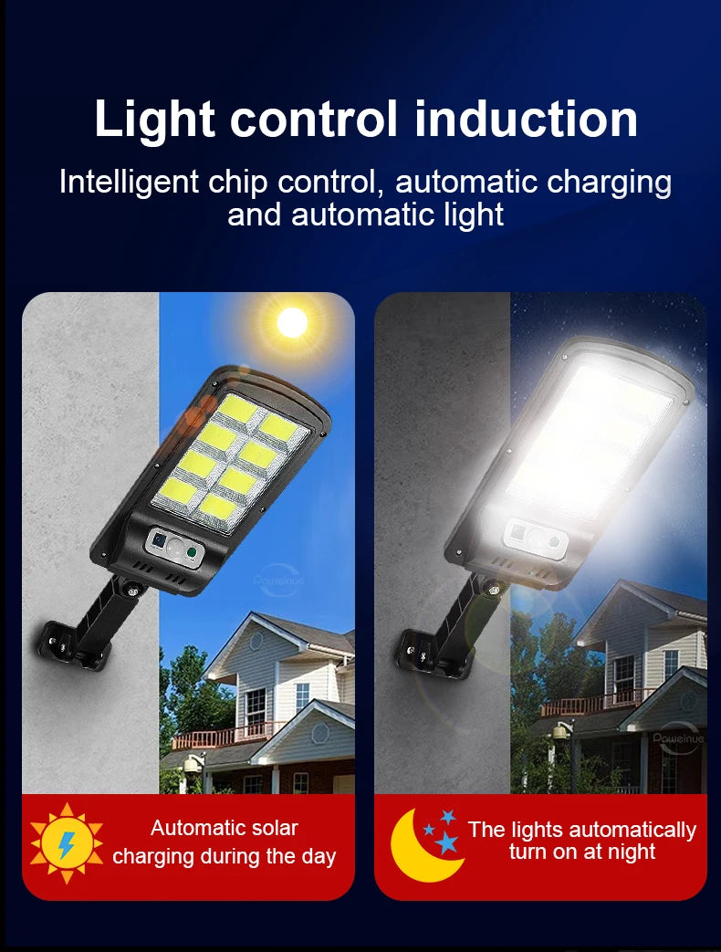 Super Bright 1008-LED Solar Lights Outdoor Street Lamp 3 modes IPX65 Waterproof Garden Lighting With Smart Motion Sensor