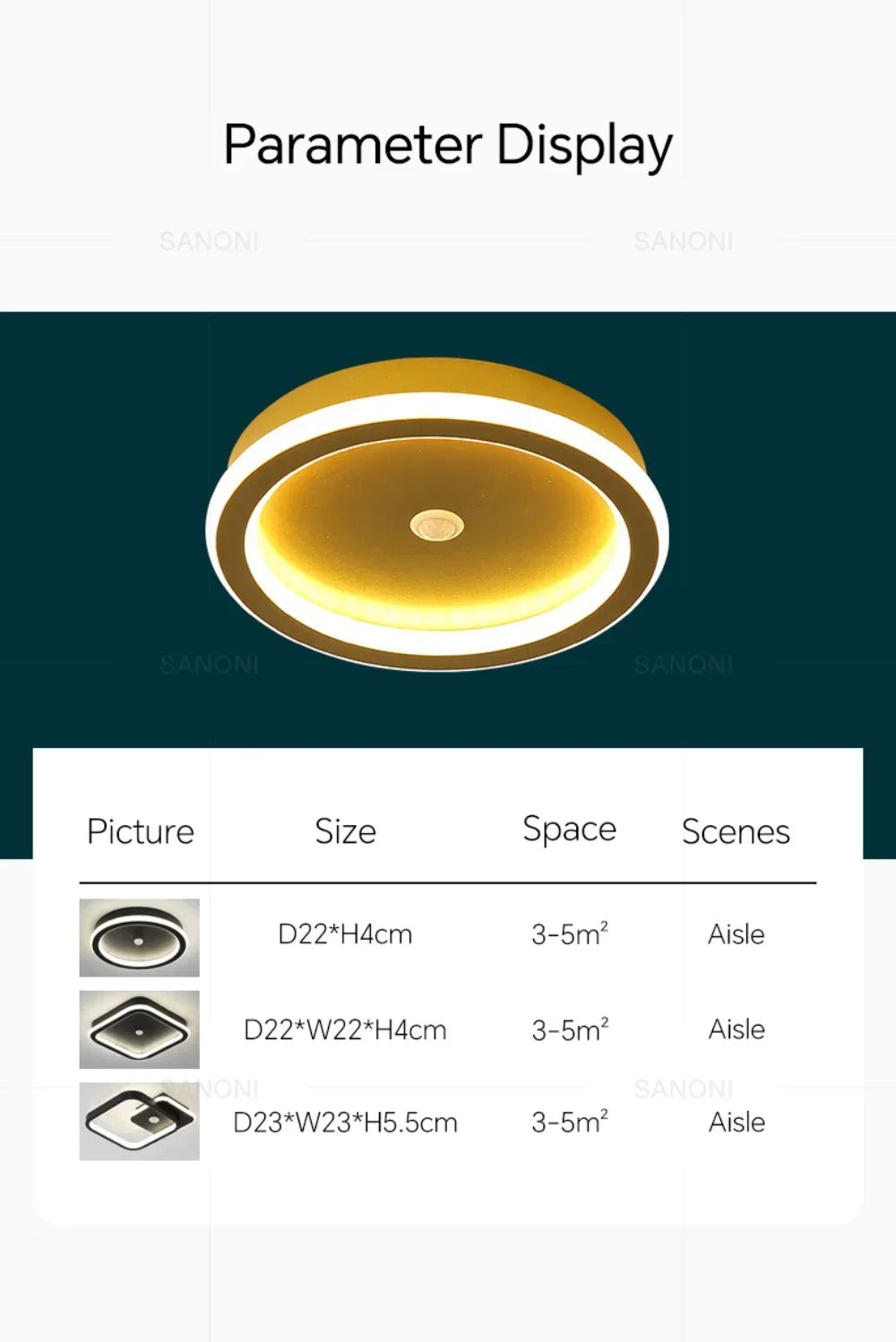 Modern LED Ceiling Lamp For Living Room Bedroom Aisle Corridor  Stairs Ceiling Light Motion Sensor Chandelier Lighting Fixture