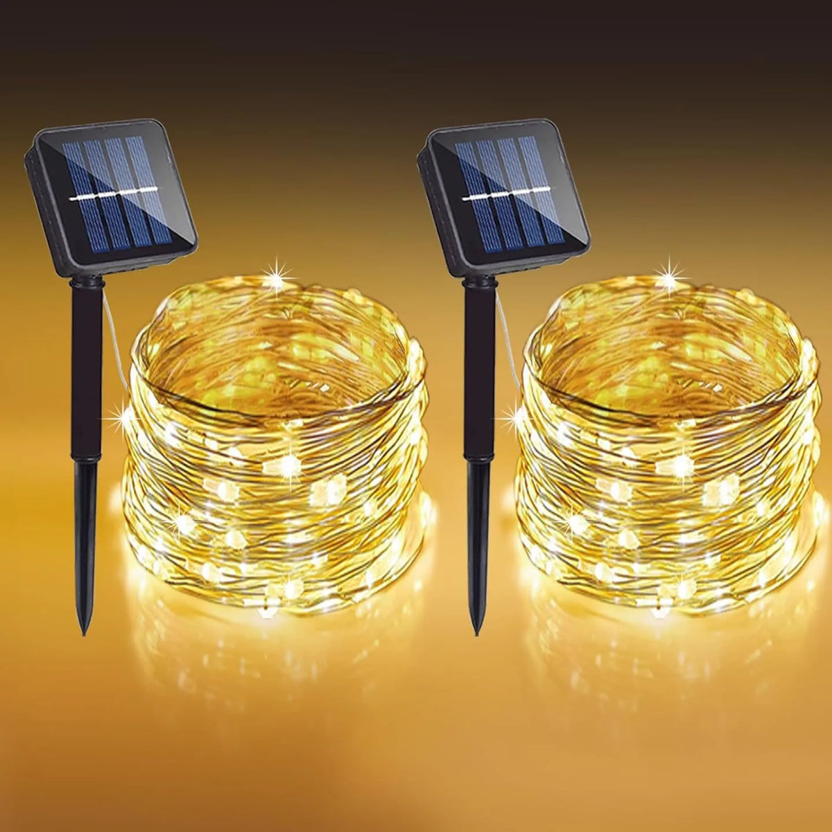 Lights Solar Gardenig,String Lights with 8 Modes Waterproof Wire Lights for Patio Yard Trees Christmas Party
