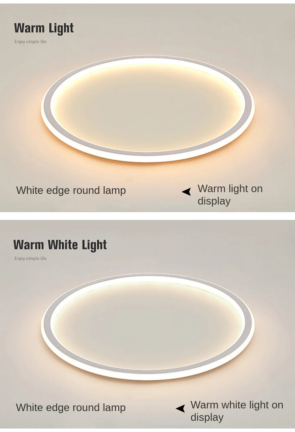 LED Modern Ceiling Light, Living Room, Bedroom, Hallway, Balcony, Circular Light, Pendant Lamp, Indoor Ceiling Lighting Fixture