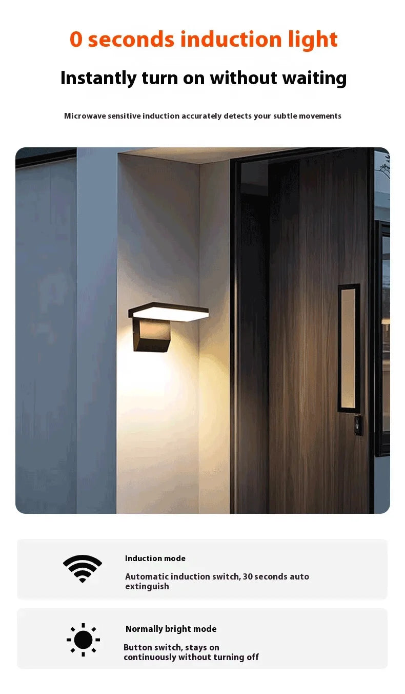 Motion Sensor LED Wall Light