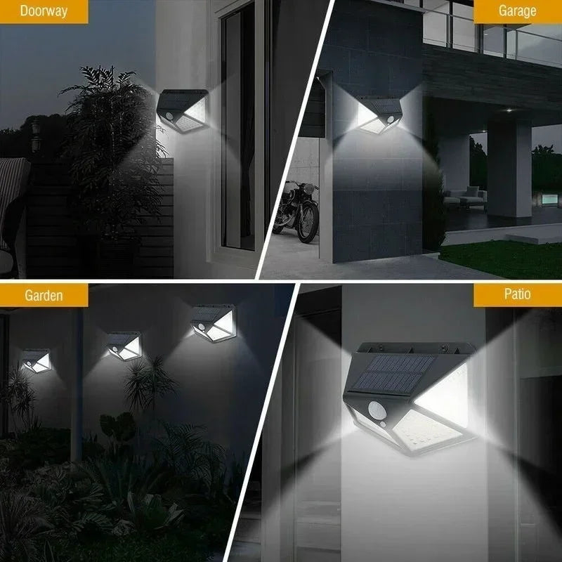 New Upgrade Solar, Street Light 12/8/6/4/2/1Pcs Outdoor Solar Wall Lamp PIR Motion Sensor Powered Sunlight for Garden Courtyard