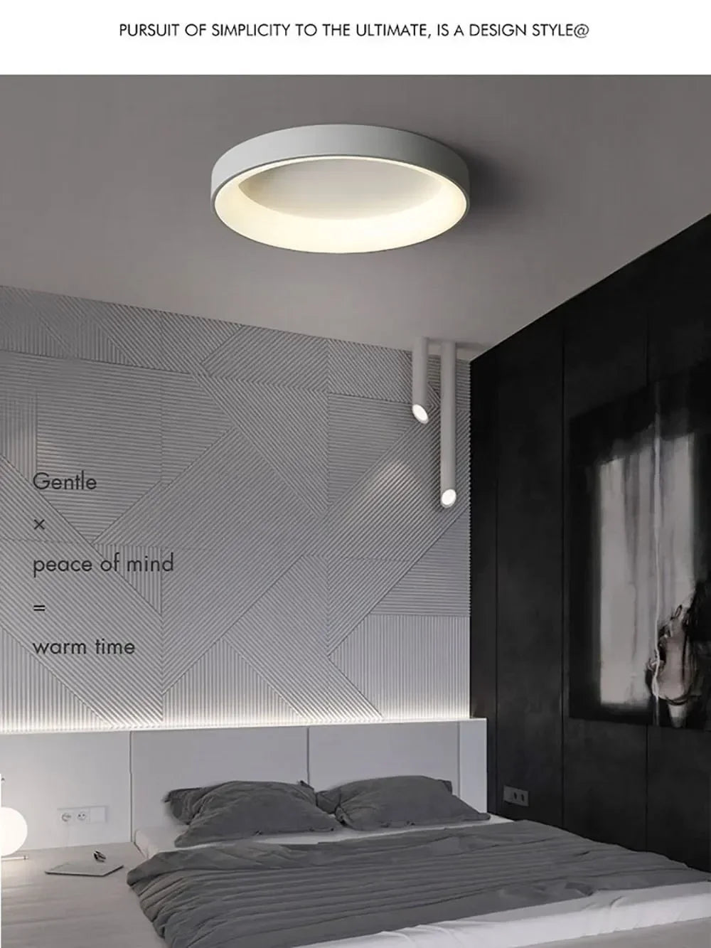 Nordic Ceiling Light Modern LED Simple Lamps For Living Room Bedroom Study Restaurant Home Indoor Round Decor Lighting Fixture