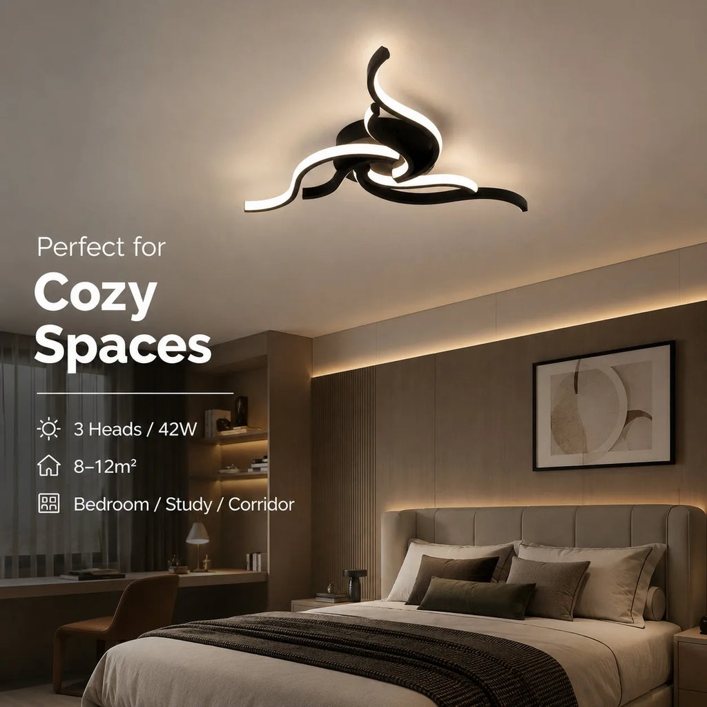 LED Ceiling Light Modern Nordic Lamp 110V 220V APP Remote Control 3 Colors Dimmable