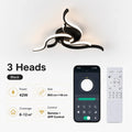 LED Ceiling Light Modern Nordic Lamp 110V 220V APP Remote Control 3 Colors Dimmable