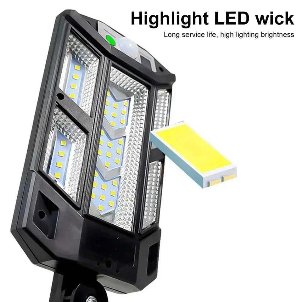 Newest Solar LED Light 300000LM Outdoor Solar Lamp Of Motion Sensor 4 Mode Waterproof IP65 Solar Garden Light Street Yard