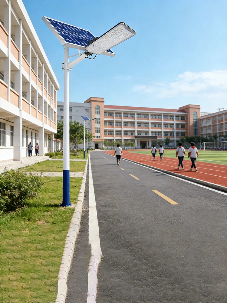 Solar Street Lights Outdoor IP67 Solar Lamp Dusk to Dawn Solar Powered Road Light for Garden/Parking-Lot