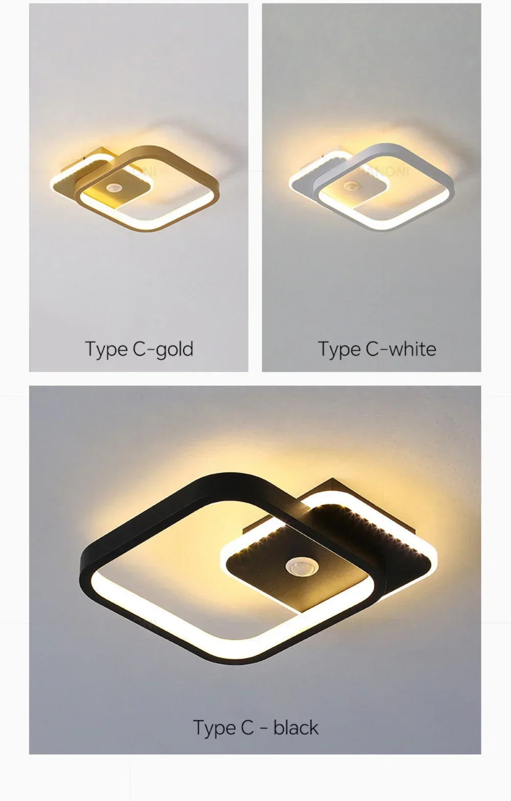 Modern LED Ceiling Lamp For Living Room Bedroom Aisle Corridor  Stairs Ceiling Light Motion Sensor Chandelier Lighting Fixture