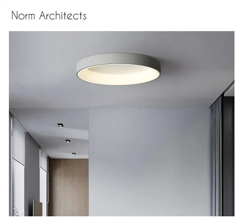Nordic Ceiling Light Modern LED Simple Lamps For Living Room Bedroom Study Restaurant Home Indoor Round Decor Lighting Fixture