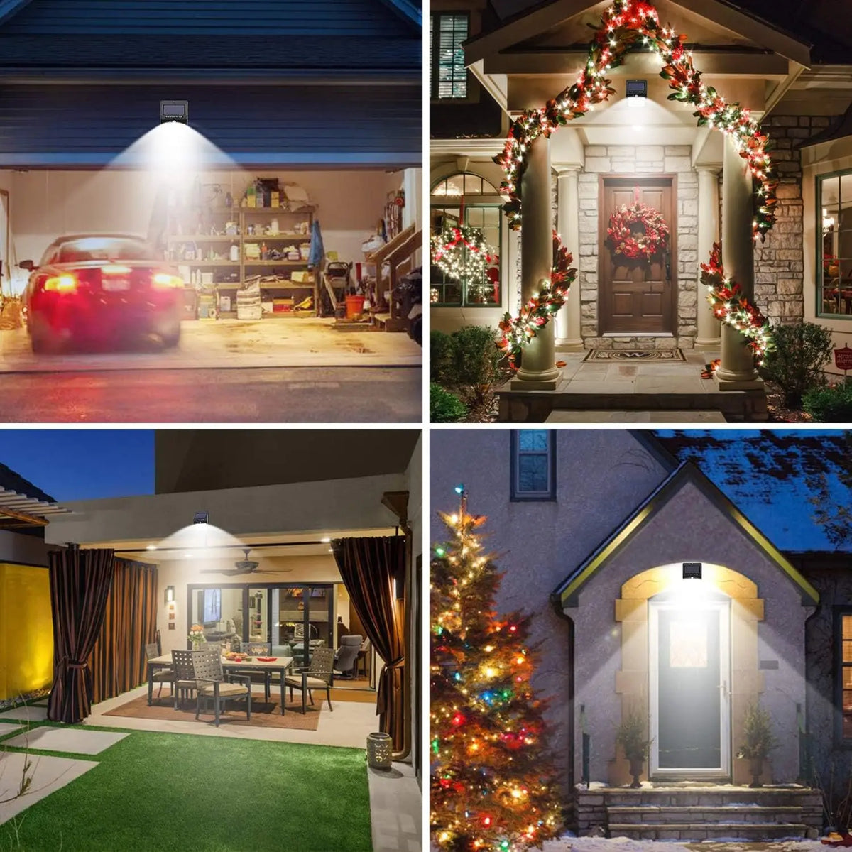 Outdoor Solar Motion Lights - 3 Modes/100LED Wireless, IP65 Waterproof Solar Security Lights with Motion Sensor for Front Door,
