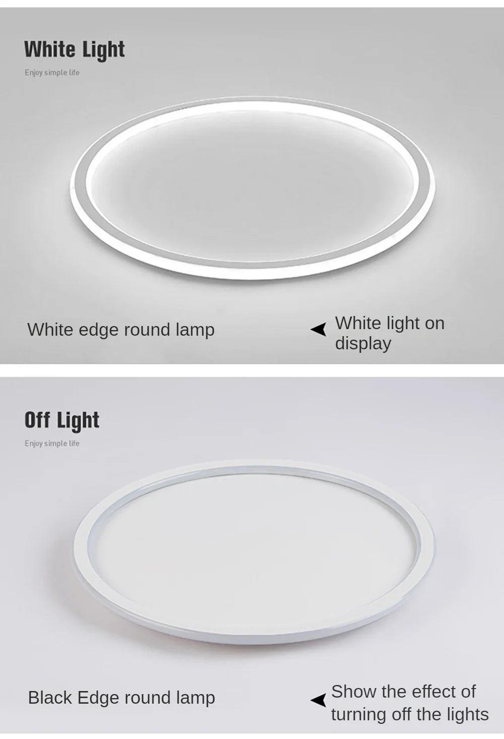 LED Modern Ceiling Light, Living Room, Bedroom, Hallway, Balcony, Circular Light, Pendant Lamp, Indoor Ceiling Lighting Fixture