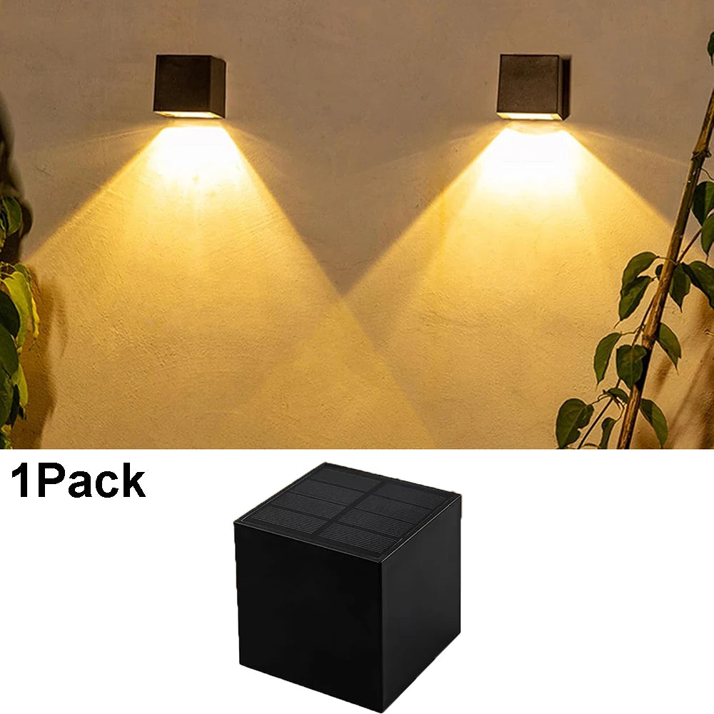 Solar Wall Light with Wide Beam