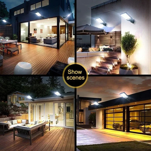 1/2/3/4PCS Solar Lights Outdoor- 3 Modes 200COB Waterproof Street Lamp Motion Sensor Security Lighting for Garden Patio Path Yard